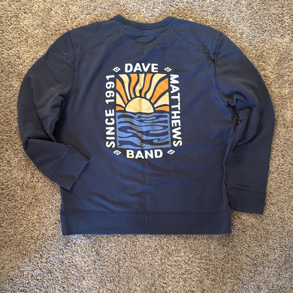 Faherty Dave Matthews Band Concert Collection Navy Sweatshirt - XL - Picture 4 of 4